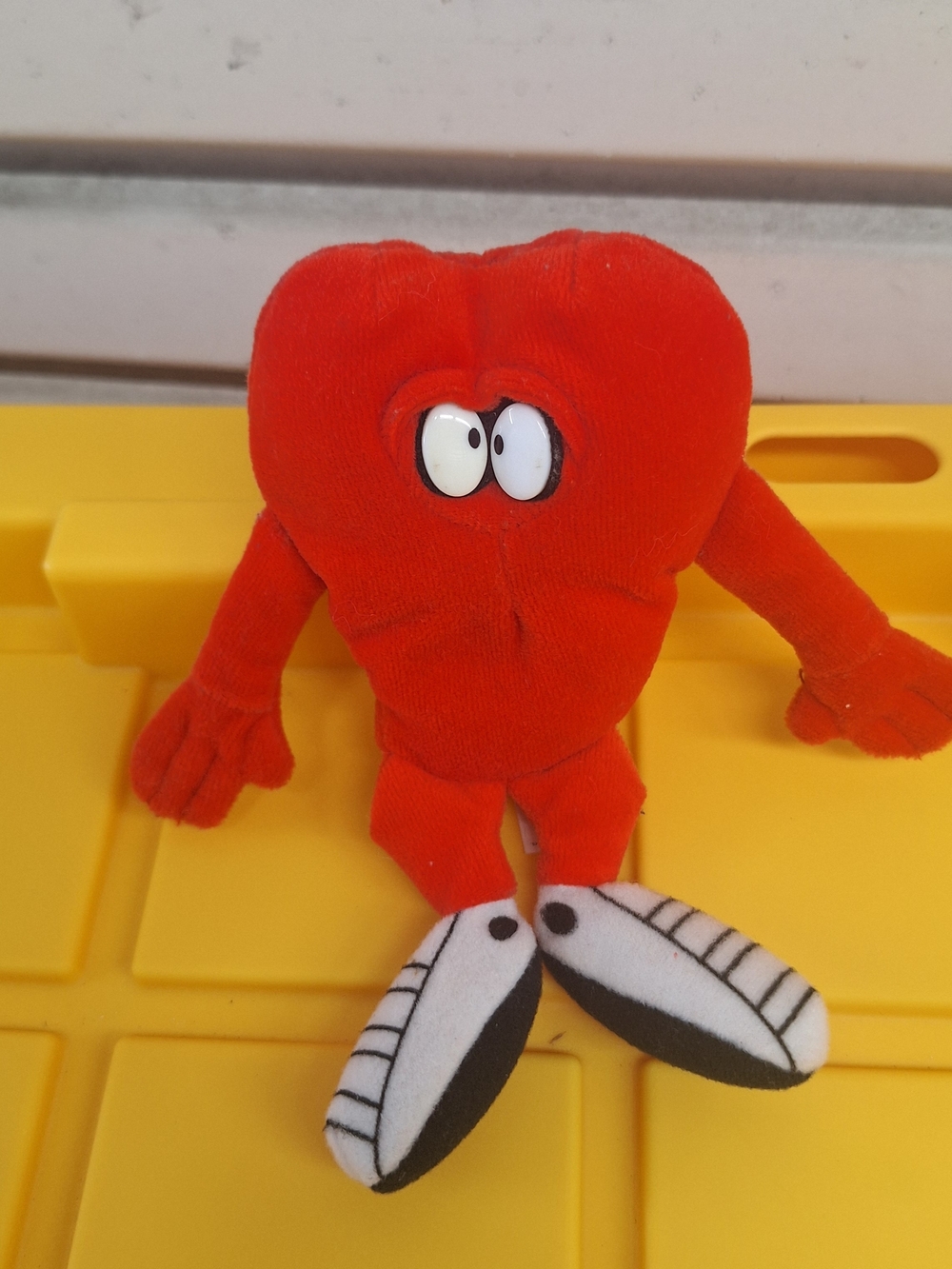 Warner Bros. Red Heart Character Plush with Comical Eyes